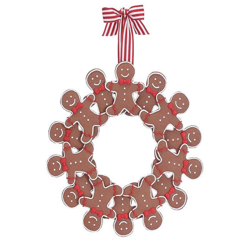 GINGERBREAD CLAY DOUGH WREATH